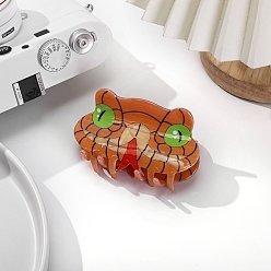 Шоколадный Заколки для волос в форме когтей из ацетата целлюлозы, аксессуары для волос для женщин и девочек, змея, цвет шоколада, 87x55 мм