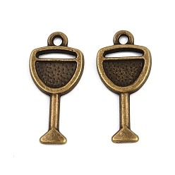 Античная Бронза Сплавочные подвески тибетского стиля, бокал, античная бронза, 19.5x9x1.5 мм, отверстие : 1.4 мм