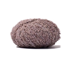 Розово-Коричневый Полиэфирная пряжа, для ткачества, вязание крючком, розово-коричневый, 1~2 мм, около 218.72 ярдов (200 м) / моток