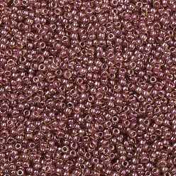 (960) Inside Color Amber/Mauve Lined TOHO Round Seed Beads, Japanese Seed Beads, (960) Inside Color Amber/Mauve Lined, 11/0, 2.2mm, Hole: 0.8mm, about 5555pcs/50g