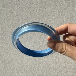 Стально-синий Браслеты из смолы для женщин, с блеском порошок, стальной синий, внутренний диаметр: 2.44 дюйм (6.2 см)