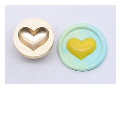 Сердце Золотая восковая печать, латунная головка штампа, для приглашений, конверты, подарочная упаковка, сердце, 20 мм