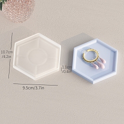 Шестиугольник Сделай сам пищевые силиконовые формы для подставок, изготовление украшений, формы для литья смолы, для уф-смолы, изготовление ювелирных изделий из эпоксидной смолы, шестиугольник, 107x95x11 мм