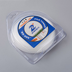 Белый Круглая веревка для поедания сорняков, триммерная леска для замены нейлоновой струны, белые, 3 мм, около 54.68 ярдов (50 м) / пачка