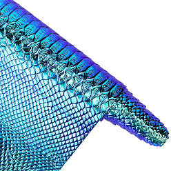 Синий Лазерная ткань из искусственной кожи, для обуви сумка реквизит для фотосъемки, синие, 1350x300x0.8 мм