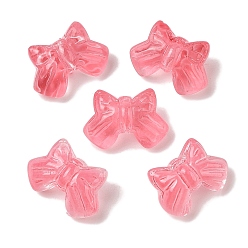 Малиновый Прозрачная аэрозольная краска стеклянные шарики, бантом, малиновый, 9.5x14x6.5 мм, отверстие : 1 мм