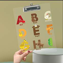 Letter Acrylic Clipboards, Multi Pack Clipboards, with Clip, for Office, Rectangle, Mixed, 305x225mm