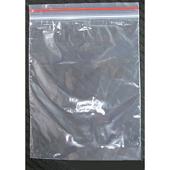 Transparent Wiederverschließbare Kunststoffverpackungsbeutel, Top-Dichtung, selbstdichtender Beutel, Rechteck, Transparent, 16x11 cm, einseitige Dicke: 1.2 mil(0.03mm)
