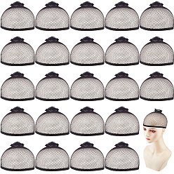 Черный Эластичные парики, парики из эластичной сетки, для мужчин женщин, длинные и короткие волосы, чёрные, 170x55x2 мм