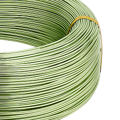 Зеленый газон Круглый анодированный алюминиевый провод, для изготовления ювелирных изделий, зеленый газон, 18 датчик, 1.0 мм, около 656.16 футов (200 м) / 500 г