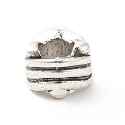 Antik Silber Farbe Tibetische Stil Legierung Großlochperlen, Großloch perlen, Dreieck, Antik Silber Farbe, 8.5x7 mm, Bohrung: 4.7 mm, ca. 367 Stk. / 500 g