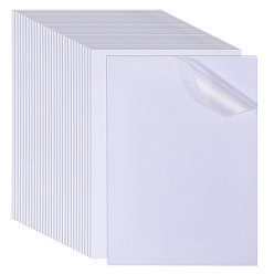 Белый Бумажные стикеры, Самоклеящиеся наклейки для украшения фотоальбома, дневника, скрапбука своими руками, белые, 298x210x0.2 мм