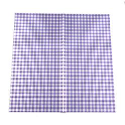 Plum Waterproof Gift & Flower Wrapping Paper, Square with Tartan Pattern, Plum, 580x580mm, 20sheets/bag