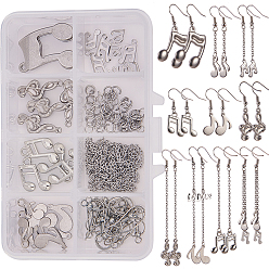Mixed Color DIY Earring Making, with 304 & 201 Stainless Steel Charm and Brass Earring Hooks, Mixed Color, Cartons: 11.5x7.5x3.3cm