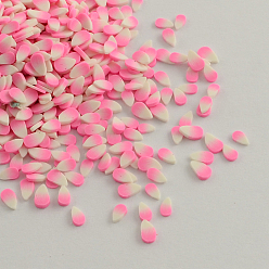 Pink Handmade Polymer Clay Nail Art Decoration Accessories, Pink, 3~5x2~3x1~2mm