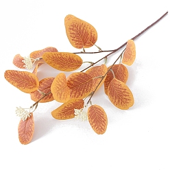 Сэнди Коричневый Шелковая ткань и пластиковый искусственный лист эвкалипта, для свадьбы в помещении на открытом воздухе дома в саду на крыльце на окне украшение для растений, песчаный коричневый, 540 мм