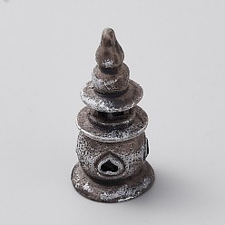 Building Мини-декорации из смолы, аксессуары для кукольного домика, для домашнего офиса настольный, город, 21x22x47 мм