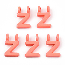 Letter Z Обшивка стойки из сплава, окрашенного распылением 2-петлевые подвески, письмо амулеты, без свинца, без никеля и без кадмия, letter.z, 13.5x8.5x2 мм, отверстие : 2 мм