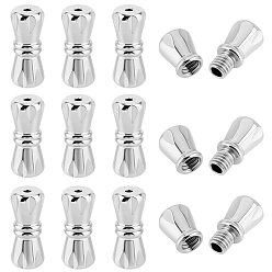 Нержавеющая Сталь Цвет 12комплекты 304 застежки-винты из нержавеющей стали, колонка, цвет нержавеющей стали, 11.5x5 мм, отверстие : 0.7~1 мм