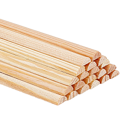 Кукурузный Шелк Палочки для рукоделия из дерева, половина колонки, цвет колоса кукурузы, 200x6x3 мм