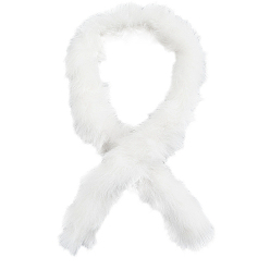 Белый 1m имитация меха кролика рекс синель палка, для изготовления кукол, белые, 80 мм