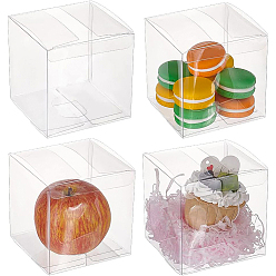 Прозрачный Складной прозрачный ящик для домашних животных, для свадебной вечеринки упаковочная коробка для детского душа, квадратный, прозрачные, готовое изделие: 10x10x10 см