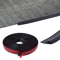 Negro 6m Tiras protectoras de bordes autoadhesivas de PVC, para armario armario mesa encimera madera tablero, negro, 32 mm
