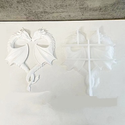 Дракон Полутвердые силиконовые формы своими руками, формы для литья смолы, для уф-смолы, изготовление изделий из эпоксидной смолы, белые, дракон, 230x190x22 мм
