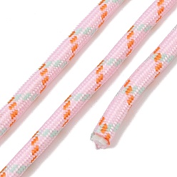 Misty Rose Polyester Round Braided Cord, for DIY Craft, Misty Rose, 6mm, about 2.19 Yards(2m)/pc