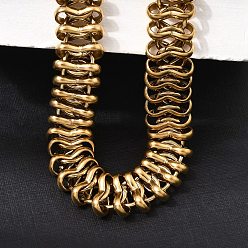 Doré  316 Colliers ras du cou à maillons en acier inoxydable chirurgical, or, 11.81 pouce (30 cm)