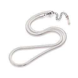 Нержавеющая Сталь Цвет 3.5мм 304 цепочки-ёлочки из нержавеющей стали, не тускнеет, цвет нержавеющей стали, 15.75 дюйм (40 см)
