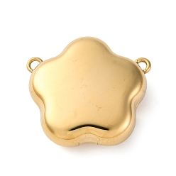 Настоящее золото 18K 316 подвески-цветы из хирургической нержавеющей стали, ионное покрытие (ip), реальный 18 k позолоченный, 19x20.5x7 мм, отверстие : 1 мм