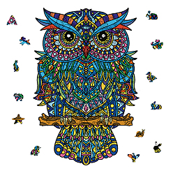 Сова Наборы игрушек для животных из дерева своими руками для мальчиков и девочек, детские игрушки, сова, 244x360x4 мм, коробка: 19.8x15.9x5.5см.