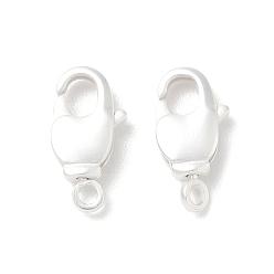 Matte Silver Color Brass Swivel Lobster Claw Clasps, Swivel Snap Hook, Long-Lasting Plated, Lead Free & Cadmium Free, Matte Silver Color, 14x5.5x3mm, Hole: 1.8mm