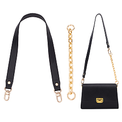 (52) Непрозрачная лаванда 1ремни для сумок из искусственной кожи, с поворотными застежками сплава, 1 алюминиевые ручки для сумок с цепочкой из поликарбоната, разноцветные, 215~600x13.5~22x2~3.5 мм