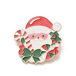 Разноцветный Санта-Клаус с эмалированными булавками в виде леденцов, булавки из сплава для лацканов одежды рюкзака, красочный, 41.5x38 мм