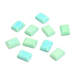Howlite Natural Howlite Cabochons, Dyed, Rectangle, Frosted, 14x10.5x4mm