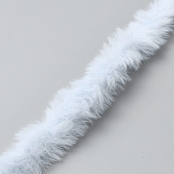 Светлый Стально-синий Плюшевые палочки своими руками, средство для чистки труб, стебли из синели из полиэстера, с алюминиевой жилой, материал для детских поделок, светло-стальной синий, 1000x27x26 мм