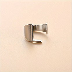 Letter L 304 из нержавеющей стали манжеты кольца, цвет нержавеющей стали, Письмо L, 16 мм, внутренний диаметр: 18 мм