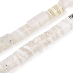 Кремово-белый Непальские бусины лэмпворк ручной работы, колонка, кремово-белые, 20~25x11.5~15 мм, отверстие : 2.5~5 мм, около 27 шт / нитка, 25 дюйм (63.5 см)