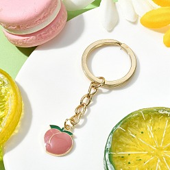 Золотой Сплав эмаль кейчиан, с брелоки железа, персик, золотые, 73 мм