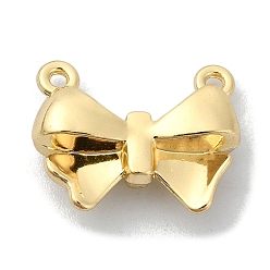Golden Alloy Pendants, Bowknot Charms, Golden, 15x18x5mm, Hole: 1mm