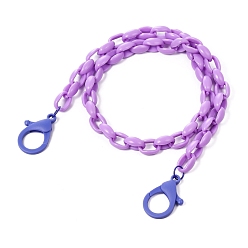 Средняя Орхидея (продажа фабрики ювелирных изделий) персонализированные акриловые ожерелья с цепочкой, цепочки для очков, цепочки для сумочек, с пластиковыми застежками в виде когтей лобстера, средне орхидеи, 24.33 дюйм (61.8 см)