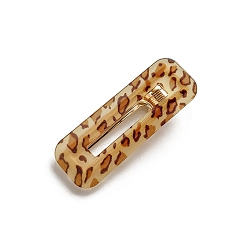 Шоколадный Заколки для волос из акрила с леопардовым принтом и крокодиловой кожей, аксессуары для волос для женщин и девочек, цвет шоколада, 70x28 мм