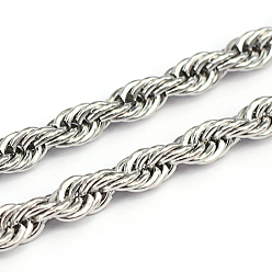 Нержавеющая Сталь Цвет Устойчивые к потускнению 304 тросовые цепи из нержавеющей стали, цвет нержавеющей стали, 5.8x1.2 мм