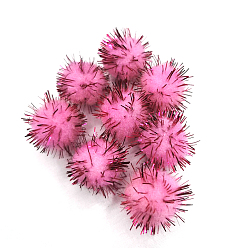 Ярко-Розовый Ручной работы поделок кукла ремесло Pom Pom Pom Pom пряжи шарики, с металлического корда, ярко-розовый, 1.5 см, около 1000 шт / упаковка