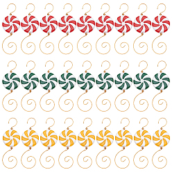 (52) Непрозрачная лаванда 30шт 3 цвета непрозрачные акриловые бусины с железными крючками для украшения, S-образные рождественские крючки для вешалок для сладостей, для домашнего декора вечеринки, разноцветные, 78 мм, 10 шт / цвет