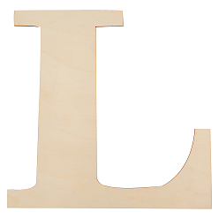 Letter L Forma de madera sin terminar, carta, letter.l, 29.9x29.9x0.2 cm