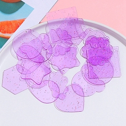 Темно-Фиолетовый Акриловые подвески, акриловый диск, аксессуары для ключей в форме диска своими руками, разнообразные, темно-фиолетовый, 40 мм