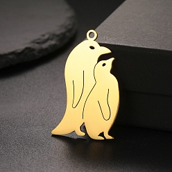 Золотой Шкентели нержавеющей стали, пингвин, золотые, 39x25 мм